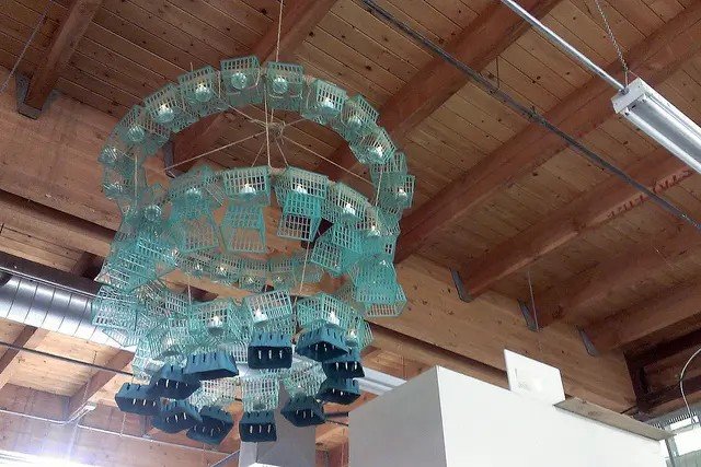 Upcycled chandelier photo
