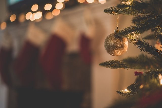 A home at Christmas