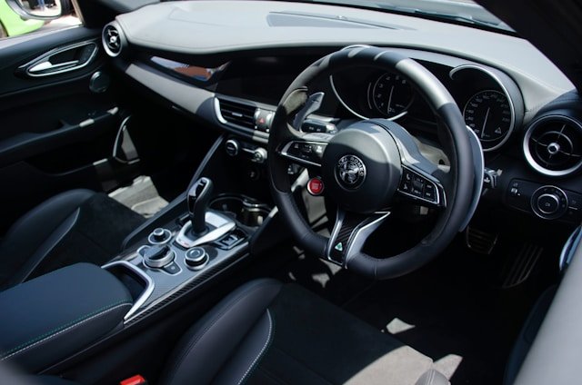 The interior of a clean car